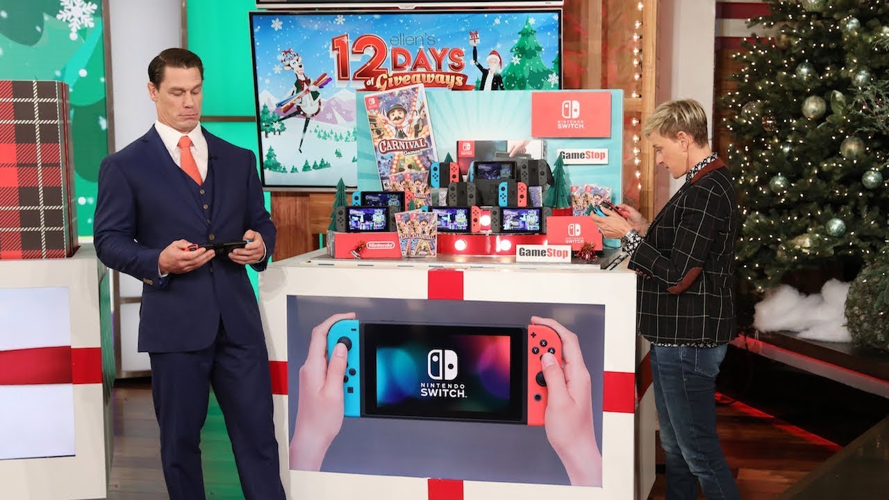 Cena Away A Switch Bundle On The Ellen Show – NintendoSoup