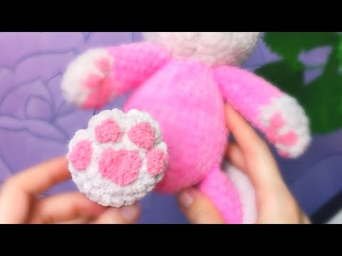 Вязаный котёнок. Часть 5. МК. Хвостик и лапки