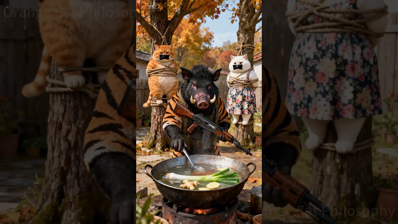 Orange Cat Betrayed the Tiger 🐯😼 