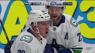 Nate Schmidt's First Goal as a Canuck, 1-2 vs Oilers (Jan. 14, 2021) (SNP)