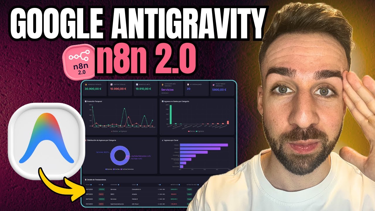 Google Antigravity + n8n: Crea Apps Brutales con Agentes IA GRATIS (sin código)