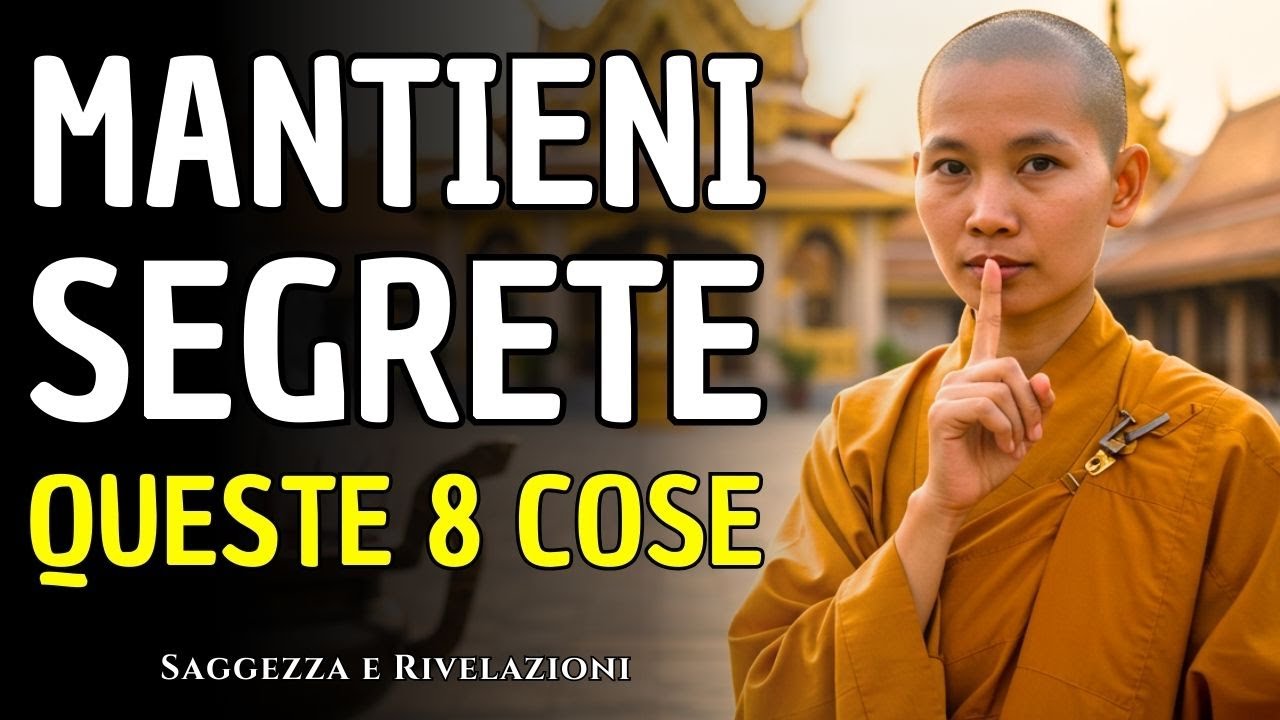 NON RIVELARE MAI QUESTE 8 COSE A NESSUNO | Proteggi la Tua Energia e la Serenità | Buddhismo