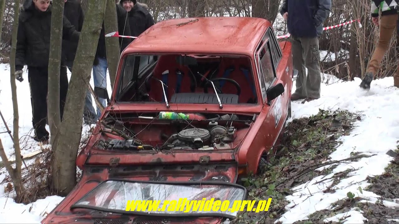 dzwon wypadek kjs rally crash Fiat 125p SZK Wyścig