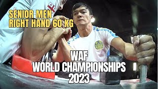 2023 WAF 60 KG RIGHT HAND SENIOR MEN ALL MATCHES