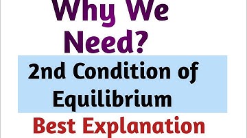 2nd Condition of Equilibrium in Urdu (Hindi) || 11th Class Physics [Equilibrium of forces]