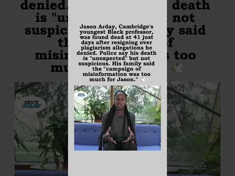 Video Cambridge Professor Jason Arday Found Dead Amid Plagiarism Scandal