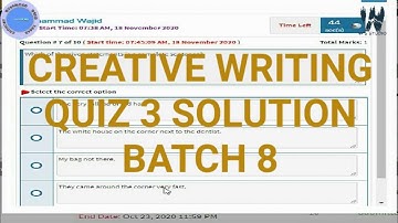 crw101 quiz 3 batch 8 ~ creative writing quiz 3 solution batch 8