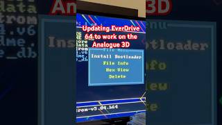 Updating EverDrive 64 to work on the Analogue 3D #shorts
