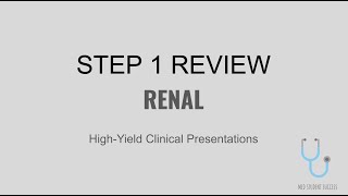 USMLE STEP 1 HIGH YIELD RENAL | NEPHROLOGY | MED STUDENT SUCCESS