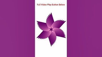 Corel Draw Three Beautiful Star Flowers Design