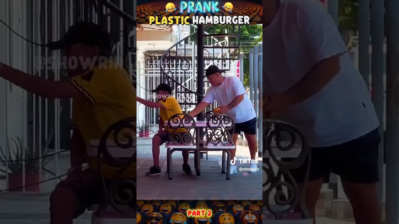 Plastic Hamburger prank prt 2 🍔😹 
