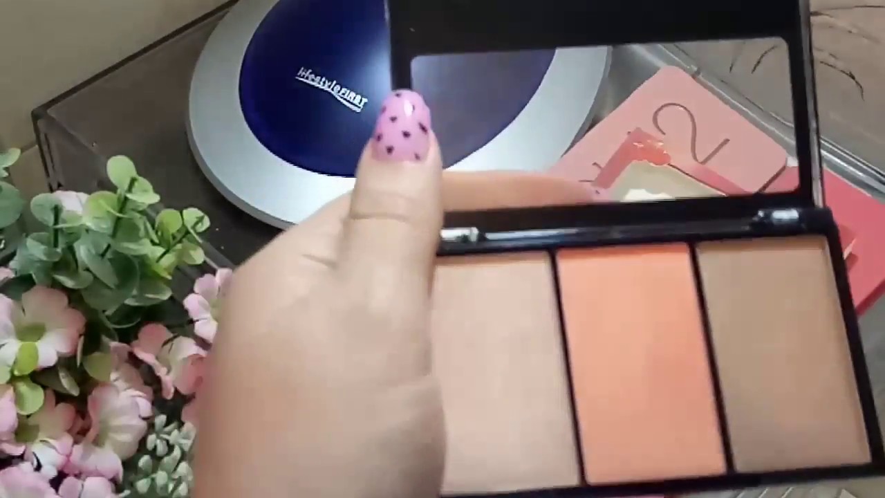 BYS Peach Scented Highlighting Trio & Blush