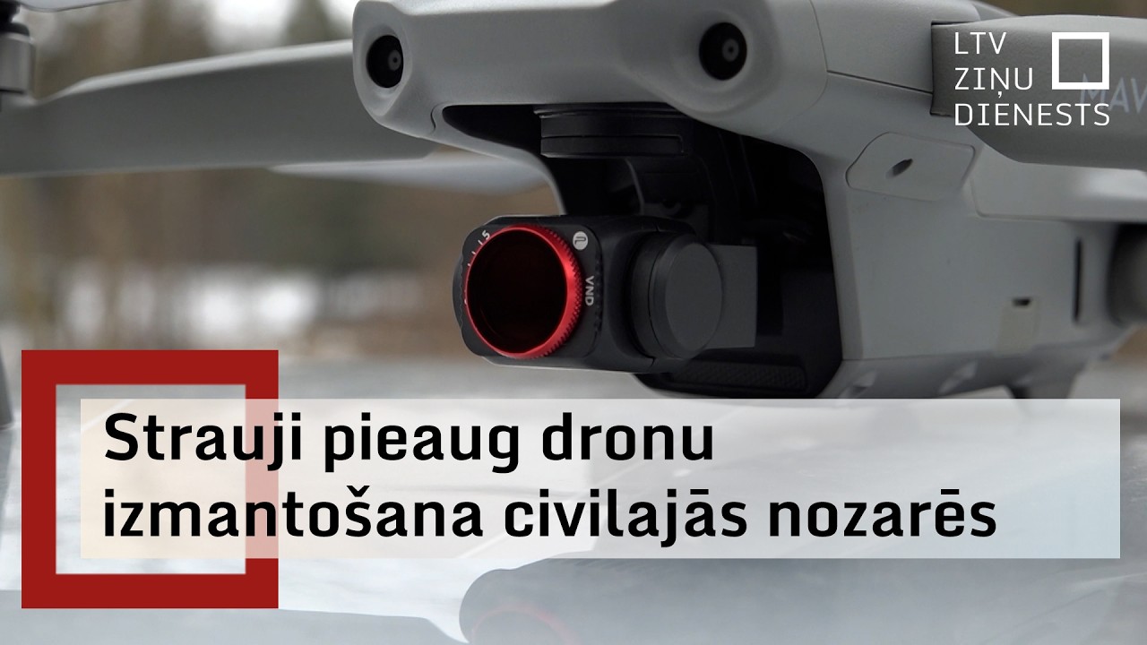 Dronu nozare: Pieaug pieprasījums pēc dronu pilotiem
