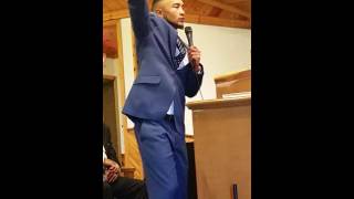 Jared Cotton preaches April 24, 2016 at Unity Temple Family Church UTFC