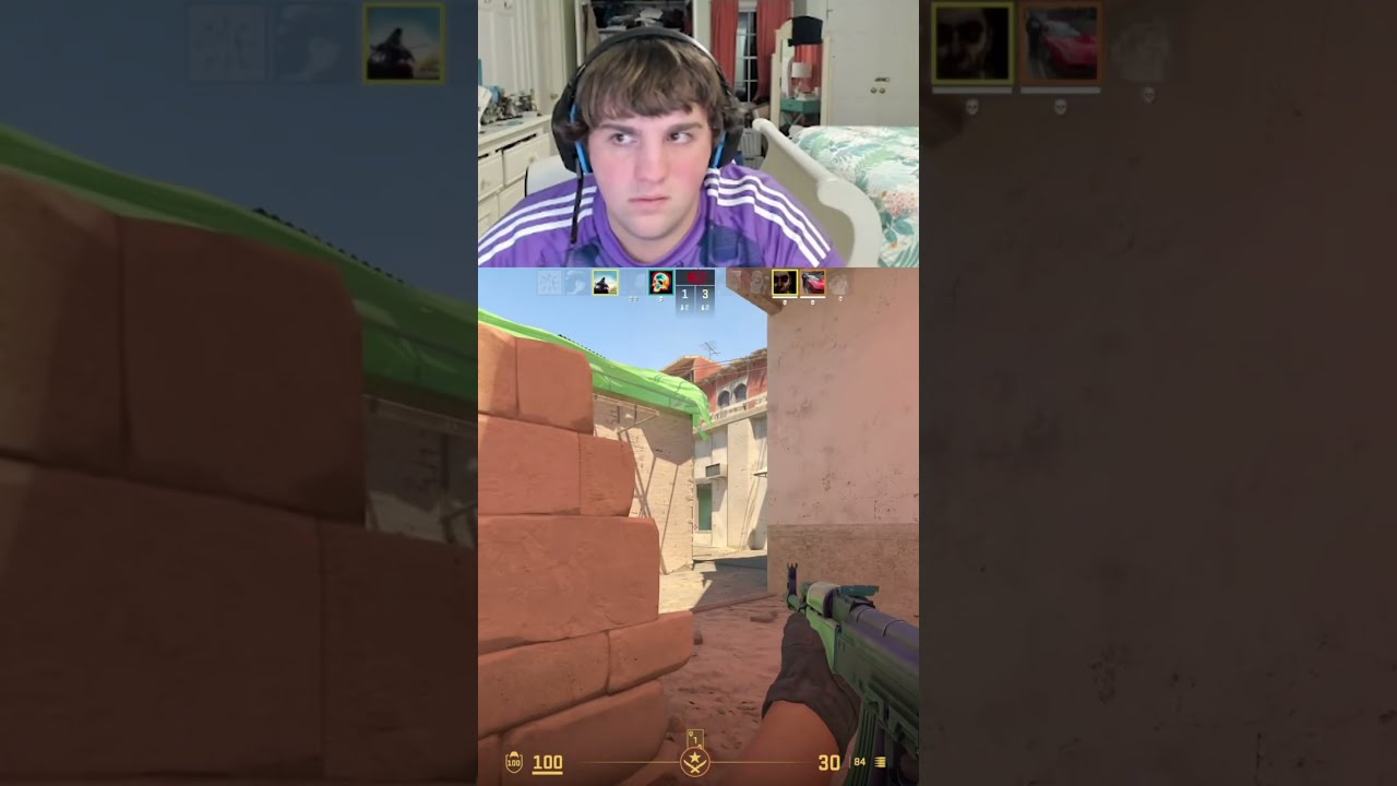 Geekin With My New AK Twitch Stream Foryoupage Fyp Aura Curr1n Cs2 Counterstrike Clutch
