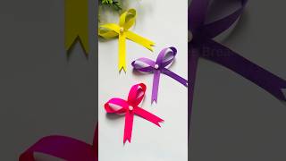 💝💝Birthday Wall Decor Idea | Paper Bow Diy #paperbowmaking #shorts #craft #diycrafts #papercraft