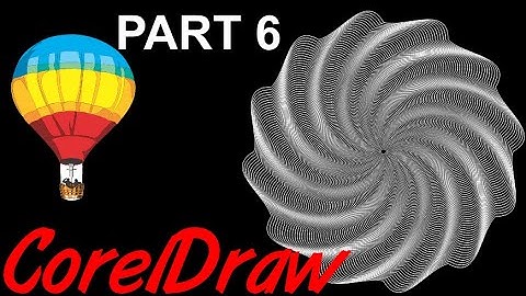 Corel Draw Tips & Tricks Rotate and Contour to make this Part 6