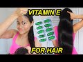 VITAMIN E CAPSULES FOR EXTREME HAIR GROWTH | Stop hair fall &amp; Fix Rough Frizzy hair