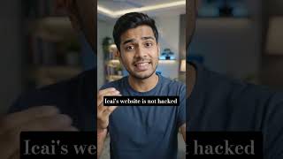 icai ki website hack nahi hui thi #cafinal #castudents #caresult #icai