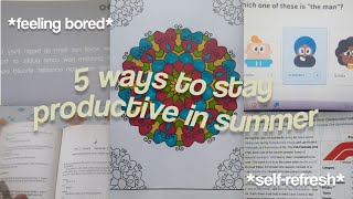 5 ways to *actually* stay productive in summer 📓🎧 ⋆౨ৎ˚ | heyygunjan 