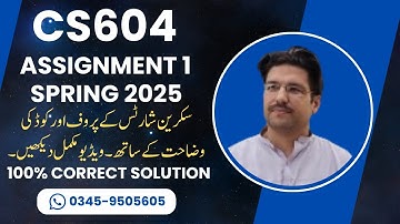 CS604 Assignment 1 Solution Spring 2025 | Operating Systems