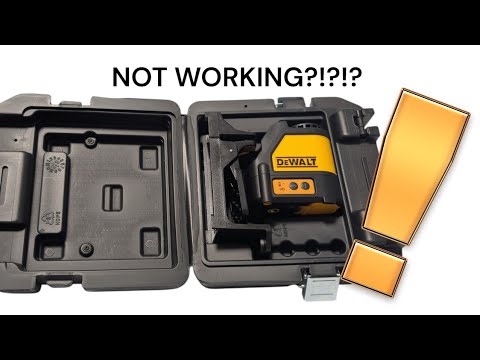 DeWalt Laser level Not working? A simple fix to a common problem. - YouTube
