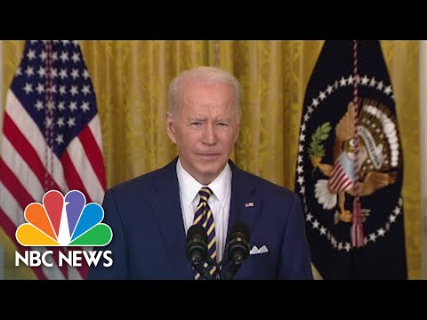 Biden Discusses 'Year Of Enormous Progress' At Press Conference.