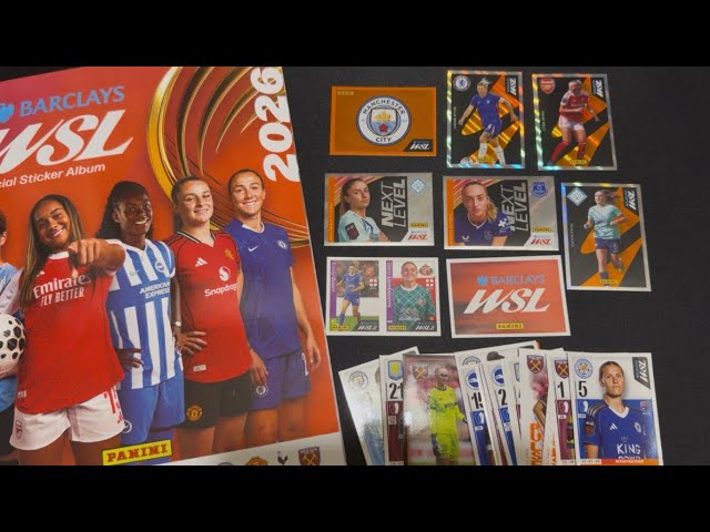 Panini Barclays Collection officielle d'autocollants Super League 2026 pour femme – Pack de démarrage