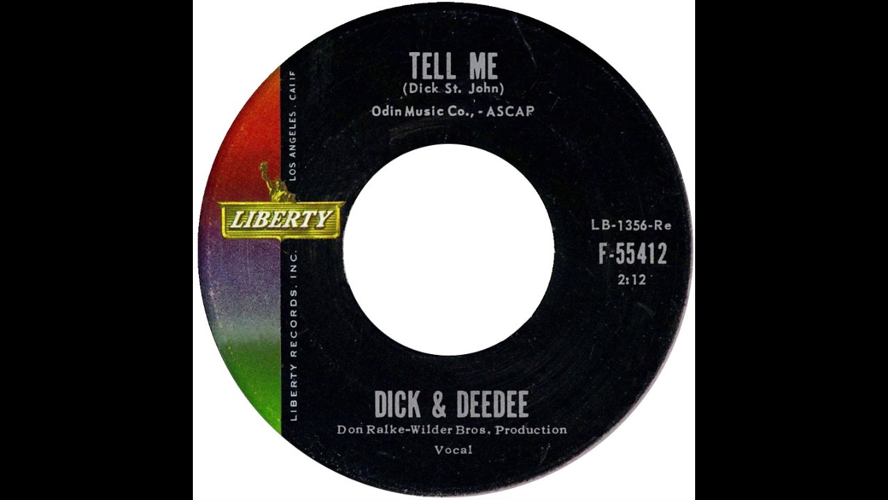 Dick & Dee Dee – “Tell Me” (Liberty) 1962 - YouTube