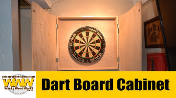Finally I make my Dartboard Cabinet - Off the Cuff - Wacky Wood Works.