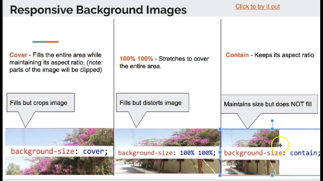 Responsive Background Images - YouTube