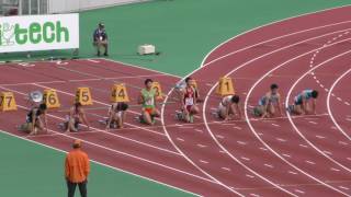 20161022ジュニア陸上男子100m予選4組