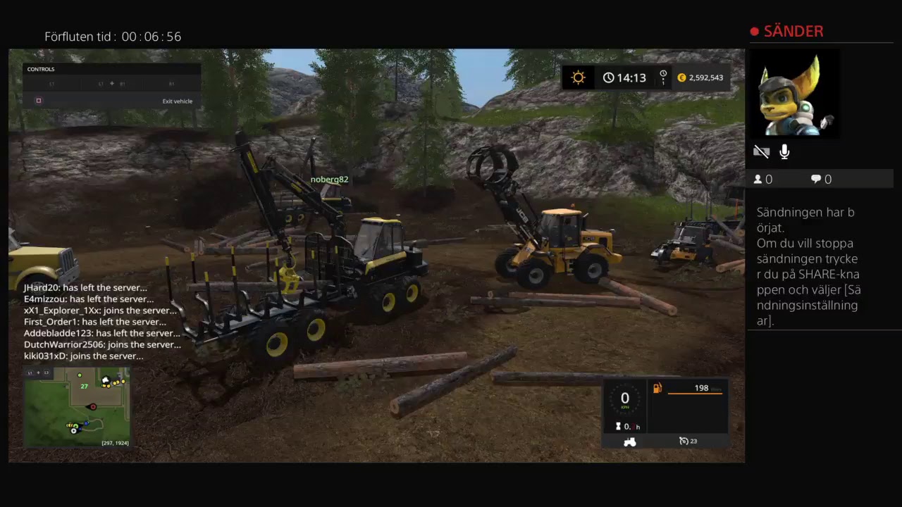 Fs17 sweden multiplayer ps4 - YouTube