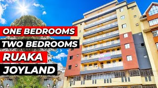 ONE TWO BEDROOMS NEWLY BUILT CONSTRUCTION RUAKA JOY LAND MODERN APARTMENT TOUR KENYA