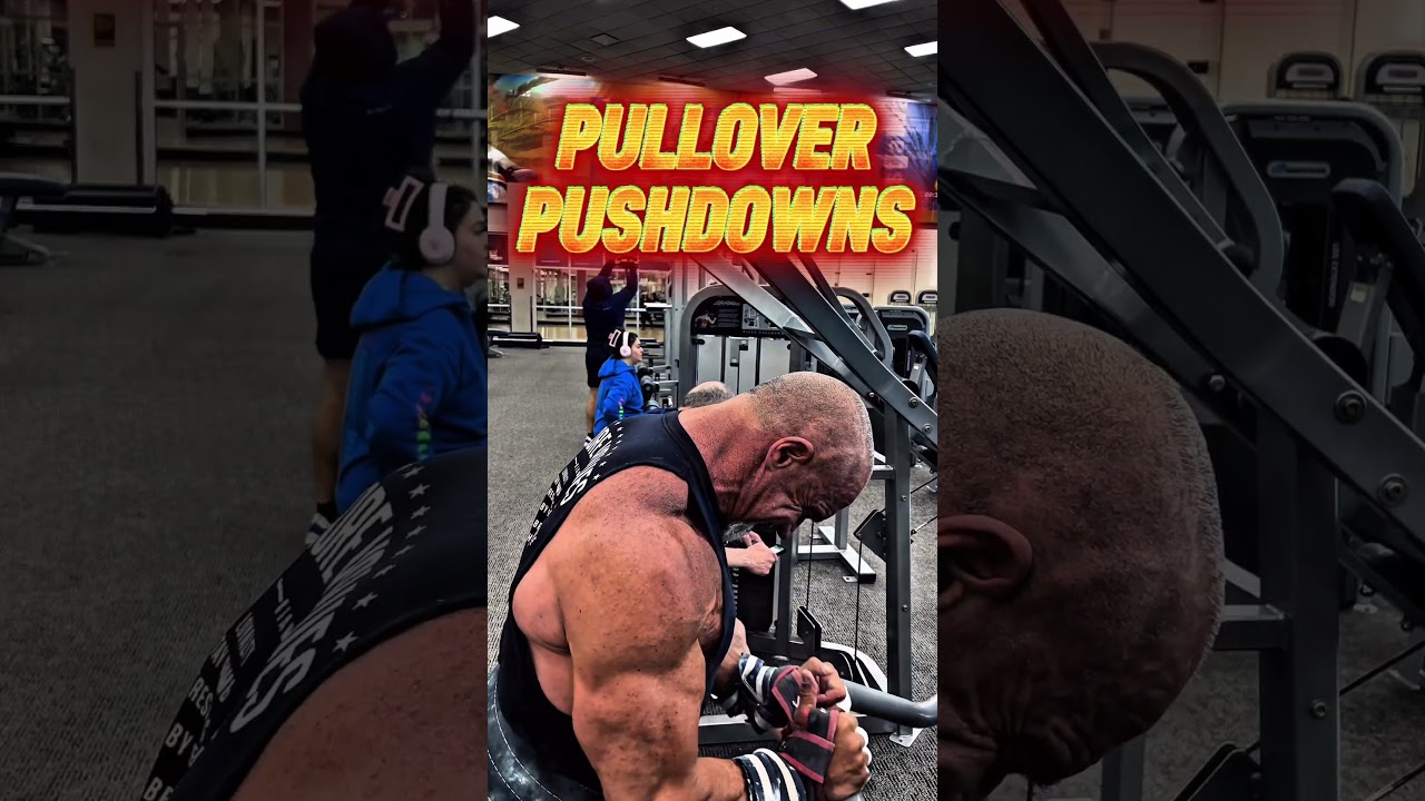 PULLOVER PUSHDOWNS FOR TRICEPS #workout #motivation #muscle #workouttips #triceps