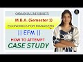 EFM | ECONOMICS FOR MANAGERS | HOW TO ATTEMPT CASESTUDY | MBA | SEM-1 | OU | @shivanipallela