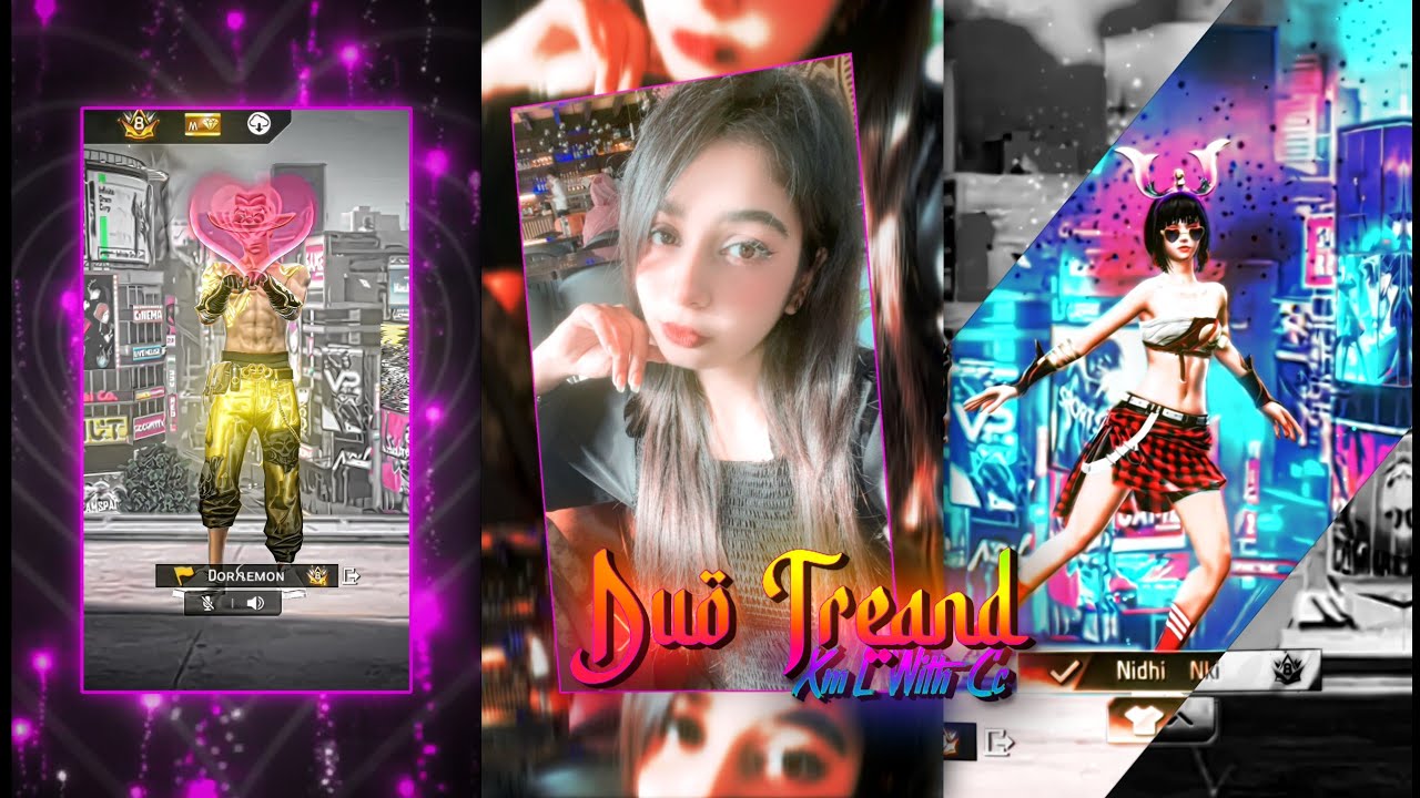 Freefire Duo XML💋 | FF DUO TREND | XML + CLIP + CC ❤✨ | NEW TREND 💖!| FF EDIT ‎⁨@doraemon_officialx