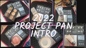 PROJECT PAN INTRO // MakeUp I want to use up in 2022  #ProjectPan #ProjectUseItUp