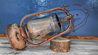 Rusty Oil Lamp Restoration