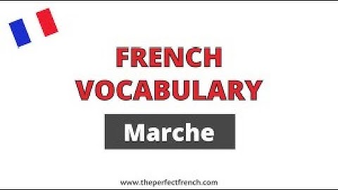 french verb (marcher)