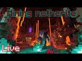 Mining netherite in minecraft