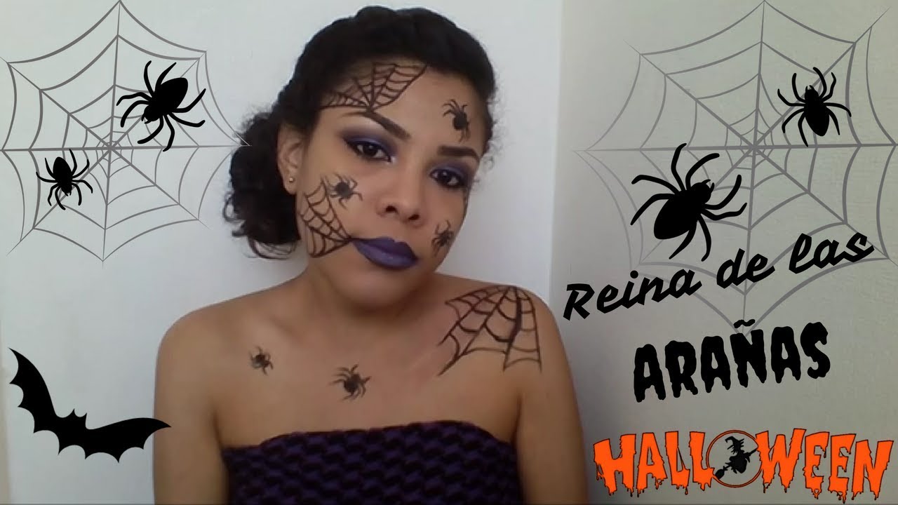 🕷 🕸 Maquillaje Reina de las Arañas/ Maquillaje de Araña en la cara 🕸🕷