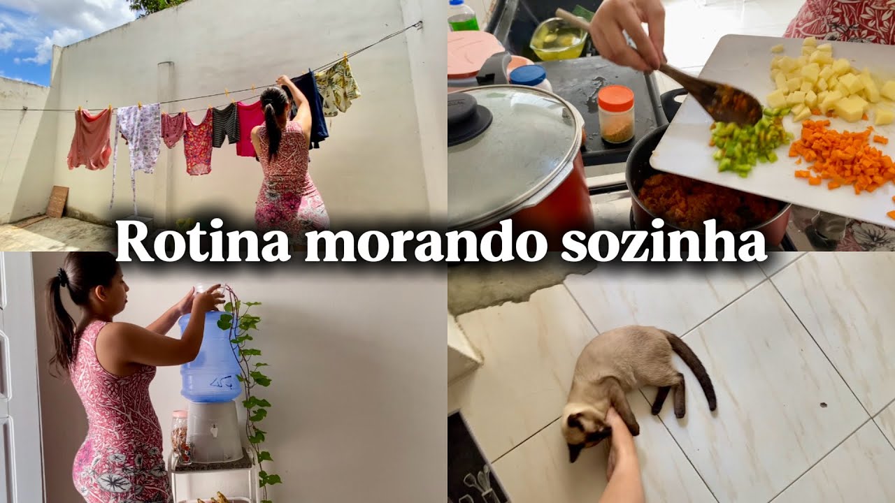 ROTINA MORANDO SOZINHA: vida real sem filtros, treino, receita de arroz temperado & muito mais