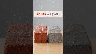 Red Clay Bricks vs Fly Ash Bricks ! #engineering #youtubeshorts