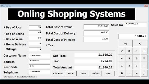 How to Create Billing System in Excel using VBA - Full Tutorial