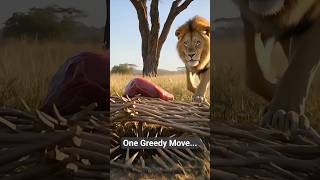 Why Is The Monkey In The Trap? #wildlife #animalstory #animalshorts #wildlife #animals #trap #lion