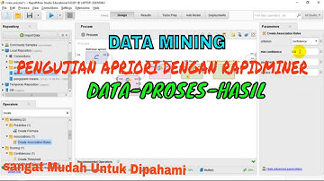 Pengujian Algoritma Apriori Dengan Aplikasi  Rapidminer