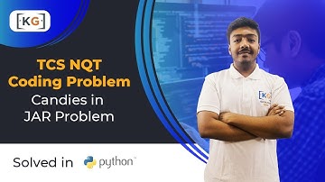 Candies in Jar Problem | Asked in TCS NQT 2020 | Python Solution