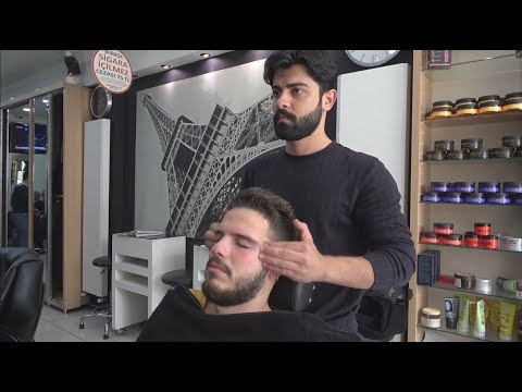 ASMR Turkish Barber Face,Head and Body Massage 163