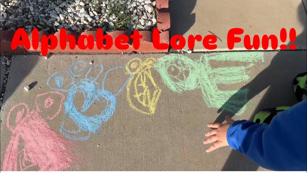 How to have FUN on Sidewalk…DRAWING Alphabet Lore! ABC’s Chalk FUN ...